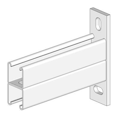P2665t kub dip galvanized slotted ob leeg cantilever caj npab